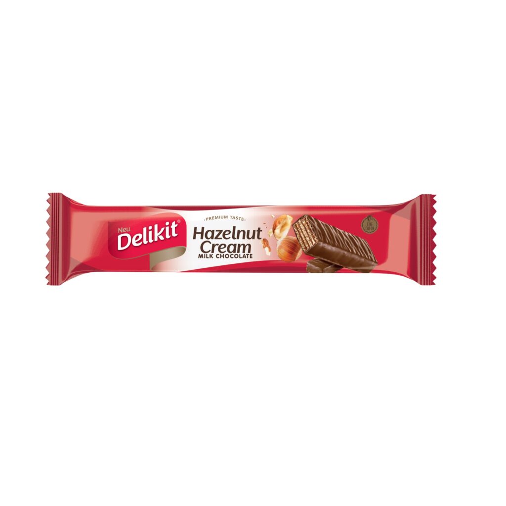 DELIKIT HAZELNUT HAZELNUT CREAM WAFER COATED WITH MILK CHOCOLATE